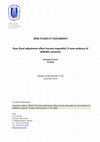 Research paper thumbnail of Does fiscal adjustment affect income inequality? A new evidence of WAEMU countries