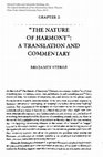 Research paper thumbnail of “The Nature of Harmony”