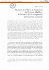 Research paper thumbnail of Manuel de Falla y la "Sinfonietta" de Ernesto Halffter: la historia de un magisterio plenamente asumido