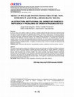 Research paper thumbnail of La Estructura Institucional Del Bienestar en México: Ineficiencia y Problemas De Orden Intrademocrático