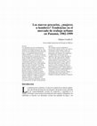 Research paper thumbnail of Los nuevos precarios,¿ mujeres u hombres? Tendencias en el mercado de trabajo urbano en Panamá, 1982-1999