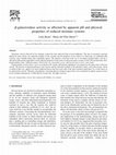 Research paper thumbnail of β-galactosidase activity as affected by apparent pH and physical properties of reduced moisture systems