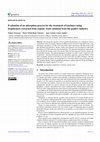 Research paper thumbnail of Evaluation of an adsorption process for the treatment of leachates using biopolymers extracted from organic waste obtained from the poultry industry