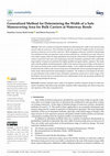 Research paper thumbnail of Generalized Method for Determining the Width of a Safe Maneuvering Area for Bulk Carriers at Waterway Bends