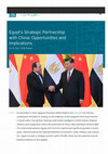 Research paper thumbnail of Egypt’s Strategic Partnership with China: Opportunities and Implications