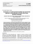 Research paper thumbnail of Evaluation of multi-functional fodder tree and shrub species in mid-altitudes of South Omo Zone, Southern Ethiopia