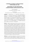 Research paper thumbnail of José DOMINGUES e Vital MOREIRA – «O enigma da Súplica constitucional portuguesa de 1808», Historia Constitucional, n.º 24, 2023, pp. 501-535 .