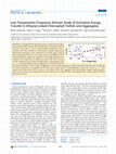 Research paper thumbnail of Low-Temperature Frequency Domain Study of Excitation Energy Transfer in Ethynyl-Linked Chlorophyll Trefoils and Aggregates