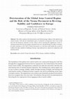 Research paper thumbnail of Deterioration of the global arms control regime and the role of the Vienna document in reviving stability and confidence in Europe