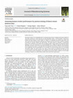 Research paper thumbnail of Journal of Manufacturing Systems