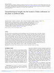 Research paper thumbnail of Geoarchaeological insights into the location of Indus settlements on the plains of northwest India