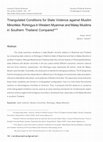 Research paper thumbnail of Triangulated Conditions for State Violence against Muslim Minorities: Rohingya in Western Myanmar and Malay Muslims in Southern Thailand Compared