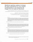 Research paper thumbnail of Metáforas cognitivas usadas en la lenguade señas colombiana en cinco relatos autobiográficos y los esquemas de imagen con los cuales se relacionan