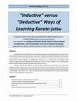 Research paper thumbnail of Academia Inductive vs Deductive Ways of Learning in Karate