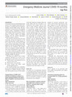 Research paper thumbnail of Emergency Medicine Journal COVID-19 monthly top five