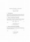 Research paper thumbnail of Quantum Tunneling: A Deep Dive