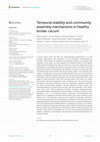 Research paper thumbnail of Temporal stability and community assembly mechanisms in healthy broiler cecum