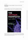 Research paper thumbnail of Review: The Ahuman Manifesto: Activism for the End of the Anthropocene, by Patricia MacCormack