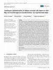 Research paper thumbnail of Autologous administration of adipose stromal cells improves skin flap survival through neovascularization: An experimental study