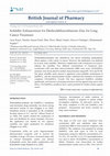 Research paper thumbnail of Solubility Enhancement for Dietheyldithiocarbamate-Zinc for Lung Cancer Treatment