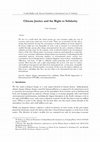 Research paper thumbnail of Climate Justice and the Right to Solidarity