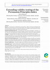 Research paper thumbnail of Extending validity testing of the Persuasion Principles Index