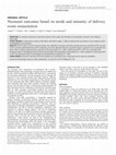 Research paper thumbnail of Neonatal outcomes based on mode and intensity of delivery room resuscitation