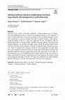 Research paper thumbnail of Statistical indicators based on mobile phone and street maps data for risk management in small urban areas