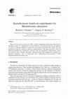 Research paper thumbnail of Asynchronous hands-on experiments for Mechatronics education