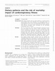 Research paper thumbnail of Dietary patterns and the risk of mortality: impact of cardiorespiratory fitness