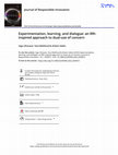 Research paper thumbnail of Experimentation, learning, and dialogue: an RRIinspired approach to dual-use of concern