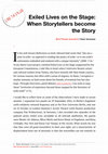 Research paper thumbnail of Exiled Lives on the Stage: When Storytellers become the Story