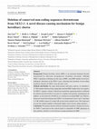 Research paper thumbnail of Deletion of conserved non‐coding sequences downstream from NKX2‐1 : A novel disease‐causing mechanism for benign hereditary chorea