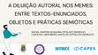 Research paper thumbnail of A DILUIÇÃO AUTORAL NOS MEMES: ENTRE TEXTOS-ENUNCIADOS, OBJETOS E PRÁTICAS SEMIÓTICAS