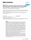 Research paper thumbnail of Quality of care assessment in geriatric evaluation and management units: construction of a chart review tool for a tracer condition