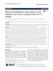 Research paper thumbnail of A Scoping Review of Physical Rehabilitation in Long-Term Care: Interventions, Outcomes, Tools