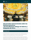 Research paper thumbnail of CFP simposio VIII XIX Jornadas Internacionales sobre las Misiones Jesuíticas -