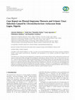 Research paper thumbnail of Case Report on Pleural Empyema Thoracis and Urinary Tract Infection Caused by Chromobacterium violaceum from Lagos, Nigeria