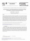 Research paper thumbnail of An Investigation of the Relationship between the Biomass Energy Consumption, Economic Growth and Oil Prices