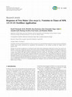 Research paper thumbnail of Response of Two Maize (Zea mays L.) Varieties to Times of NPK (15-15-15) Fertilizer Application