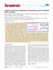 Research paper thumbnail of Dielectric Properties of Bisphenol A Polycarbonate and Its Tethered Nitrile Analogue