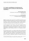 Research paper thumbnail of Limites e possibilidades de fortalecimento da participação social na saúde pela radiocomunicação comunitária