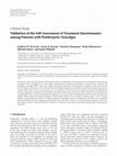 Research paper thumbnail of Validation of the Self-Assessment of Treatment Questionnaire among Patients with Postherpetic Neuralgia