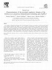 Research paper thumbnail of Characterisation of the proximal regulatory domain of the Echinococcus granulosus homeodomain-containing gene EgHbx11Note: The EgHbx1 sequence was deposited in GenBank under the accession number AF065439.1