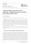 Research paper thumbnail of Lietuvių kalbos mokymasis XX a. pradžioje. Liudijimai Vytauto Civinskio Dienoraštyje (1904–1910)