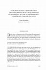 Research paper thumbnail of De subdelegado a jefe político: la conformación de la autoridad gubernativa 1812-1841. Planteamiento a partir del caso de Yucatán