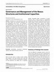 Research paper thumbnail of Governance and Management of the Nexus: Structures and Institutional Capacities