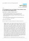 Research paper thumbnail of Use of Insulated Covers over Product Crates to Reduce Losses in Amaranth during Shipping Delays