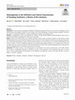 Research paper thumbnail of Heterogeneity in the Definition and Clinical Characteristics of Dumping Syndrome: a Review of the Literature