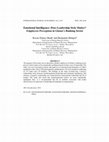 Research paper thumbnail of Emotional Intelligence: Does Leadership Style Matter? Employees Perception in Ghana's Banking Sector